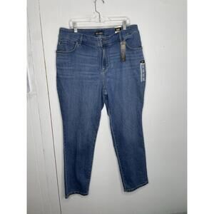Lee Jeans Womens 18W Relaxed Fit Straight Leg Mid Rise Capsule Casual New